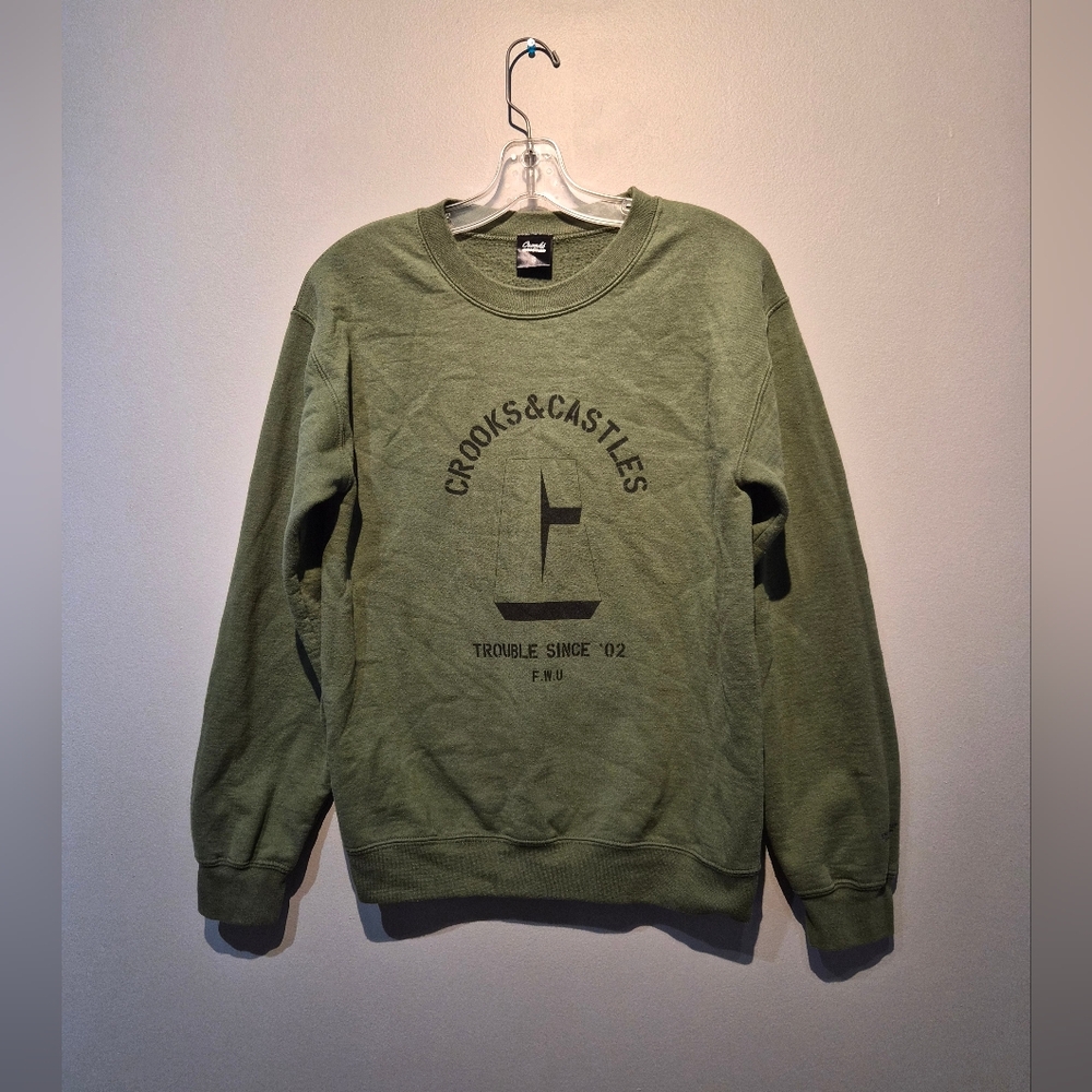 Crooks & Castles Trouble Since Graphic Crewneck Sweater | Size Small